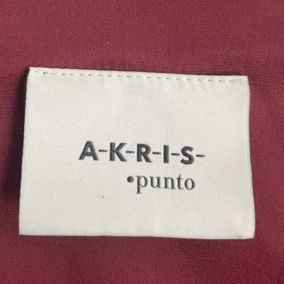 Akris Punto Bordeaux Zip Neck Sheath  Dress with flare - Picture 13 of 13